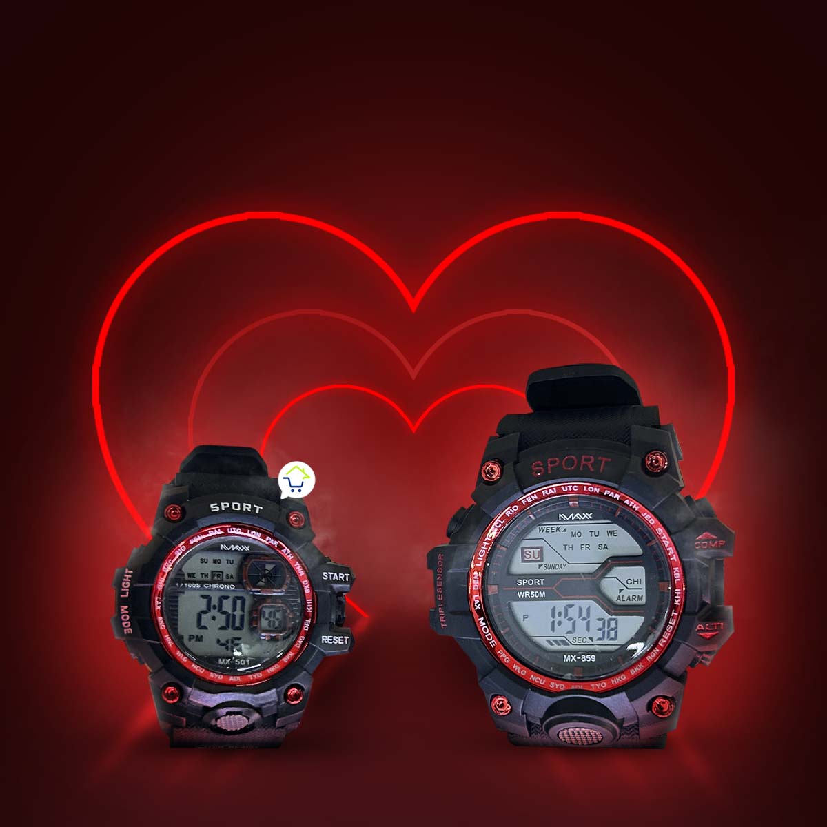 Relojes De Pareja Led Digital RLJX2